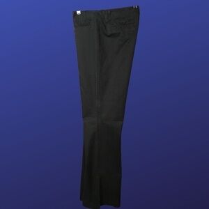 BANANA REPUBLIC 100% Cotton Flat Front TROUSERS, BLACK, NWOT, Women’s 10